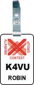 Alabama Contest Group Badge w/ Slot & Strap