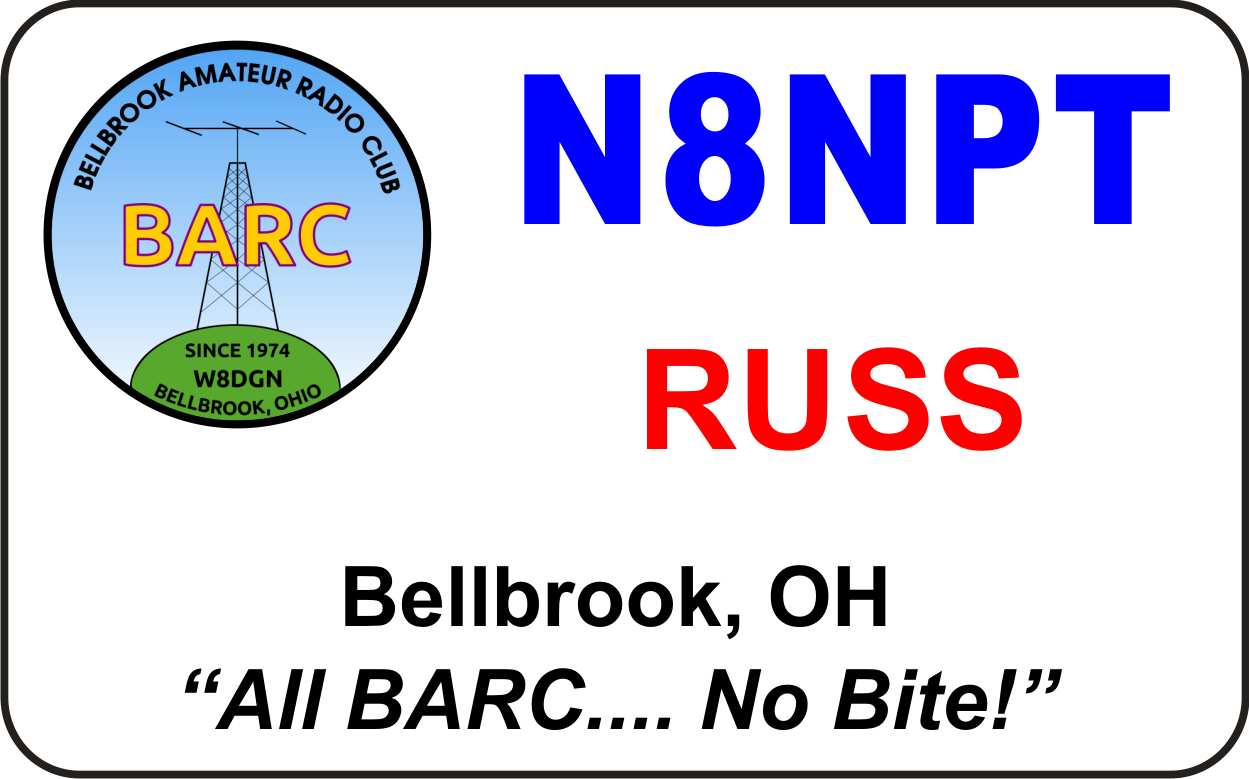 Boston Amateur Radio Club Name Badge